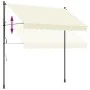 Einziehbare Markise aus cremefarbenem Stoff und Stahl, 250 x 150 cm von , Markisen - Ref: Foro24-368746, Preis: 82,23 €, Raba...
