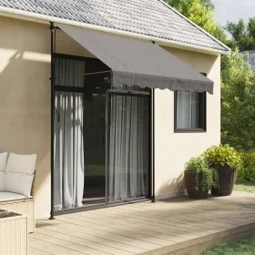 Toldo retráctil de tela y acero gris antracita 200x150 cm de , Toldos - Ref: Foro24-368738, Precio: 75,95 €, Descuento: %