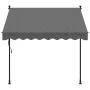 Anthrazitgraue einziehbare Markise aus Stoff und Stahl, 200 x 150 cm von , Markisen - Ref: Foro24-368738, Preis: 84,53 €, Rab...