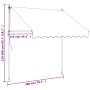 Anthrazitgraue einziehbare Markise aus Stoff und Stahl, 200 x 150 cm von , Markisen - Ref: Foro24-368738, Preis: 95,25 €, Rab...