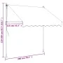 Anthrazitgraue einziehbare Markise aus Stoff und Stahl, 200 x 150 cm von , Markisen - Ref: Foro24-368738, Preis: 84,53 €, Rab...