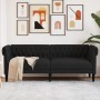 Chesterfield 3-seater black fabric sofa by , Sofas - Ref: Foro24-372558, Price: 325,96 €, Discount: %