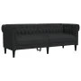 Chesterfield 3-Sitzer-Sofa aus schwarzem Stoff von , Sofas - Ref: Foro24-372558, Preis: 319,04 €, Rabatt: %
