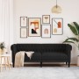 Chesterfield 3-seater black fabric sofa by , Sofas - Ref: Foro24-372558, Price: 325,96 €, Discount: %