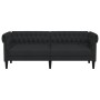 Chesterfield 3-seater black fabric sofa by , Sofas - Ref: Foro24-372558, Price: 325,96 €, Discount: %