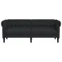 Chesterfield 3-Sitzer-Sofa aus schwarzem Stoff von , Sofas - Ref: Foro24-372558, Preis: 319,04 €, Rabatt: %