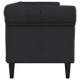 Chesterfield 3-seater black fabric sofa by , Sofas - Ref: Foro24-372558, Price: 319,04 €, Discount: %