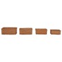 Set stapelbare Körbe 4 Stück Weidenbraun von vidaXL, Aufbewahrungskörbe - Ref: Foro24-286981, Preis: 47,34 €, Rabatt: %