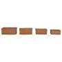 Stackable basket set 4 pieces brown willow by vidaXL, Storage baskets - Ref: Foro24-286981, Price: 46,48 €, Discount: %