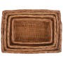 Set stapelbare Körbe 4 Stück Weidenbraun von vidaXL, Aufbewahrungskörbe - Ref: Foro24-286981, Preis: 47,34 €, Rabatt: %