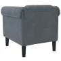 Sillón de terciopelo gris oscuro de , Sofás - Ref: Foro24-372566, Precio: 174,80 €, Descuento: %