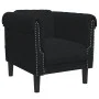 Black velvet armchair by , Sofas - Ref: Foro24-372570, Price: 175,40 €, Discount: %