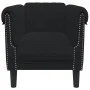Black velvet armchair by , Sofas - Ref: Foro24-372570, Price: 175,40 €, Discount: %