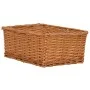 Stackable basket set 4 pieces brown willow by vidaXL, Storage baskets - Ref: Foro24-286981, Price: 46,48 €, Discount: %