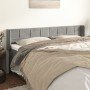 Cabecero de terciopelo gris claro 183x16x78/88 cm en Cabeceros y pies de cama | Comprar online en Foro24