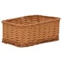 Stackable basket set 4 pieces brown willow by vidaXL, Storage baskets - Ref: Foro24-286981, Price: 46,48 €, Discount: %