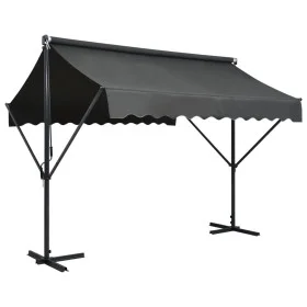 Toldo de pie independiente gris antracita 300x300 cm de vidaXL, Sombrillas - Ref: Foro24-145885, Precio: 297,55 €, Descuento: %