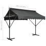 Toldo de pie independiente gris antracita 300x300 cm de vidaXL, Sombrillas - Ref: Foro24-145885, Precio: 377,54 €, Descuento: %