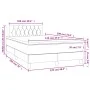 Box spring bed with mattress and LED dark gray velvet 120x190 cm by , Beds and slatted bases - Ref: Foro24-3270172, Price: 41...