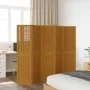 5-panel partition screen solid brown paulownia wood by , Room dividers - Ref: Foro24-358821, Price: 122,40 €, Discount: %