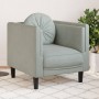 Armchair with light gray velvet cushion by , Sofas - Ref: Foro24-372622, Price: 138,47 €, Discount: %