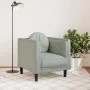 Sillón con cojín terciopelo gris claro de , Sofás - Ref: Foro24-372622, Precio: 136,83 €, Descuento: %