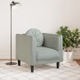 Sillón con cojín terciopelo gris claro de , Sofás - Ref: Foro24-372622, Precio: 138,38 €