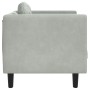 Armchair with light gray velvet cushion by , Sofas - Ref: Foro24-372622, Price: 138,47 €, Discount: %