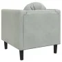 Sillón con cojín terciopelo gris claro de , Sofás - Ref: Foro24-372622, Precio: 136,83 €, Descuento: %