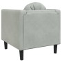 Sillón con cojín terciopelo gris claro de , Sofás - Ref: Foro24-372622, Precio: 138,38 €