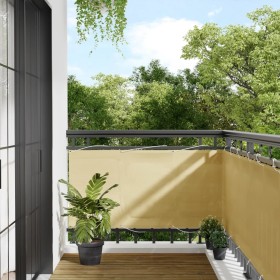 Pantalla de balcón 100% poliéster Oxford color arena 75x700 cm