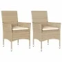 Gartensessel mit Kissen 2 Einheiten beiges synthetisches Rattan von , Gartenstühle - Ref: Foro24-368113, Preis: 140,43 €, Rab...