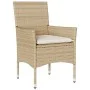 Garden armchairs with cushions 2 units beige synthetic rattan by , Garden chairs - Ref: Foro24-368113, Price: 140,43 €, Disco...