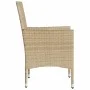 Garden armchairs with cushions 2 units beige synthetic rattan by , Garden chairs - Ref: Foro24-368113, Price: 140,43 €, Disco...