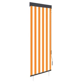 Weißes und orangefarbenes Außenrollo 60x250 cm von vidaXL, Jalousien und Jalousien - Ref: Foro24-145945, Preis: 39,34 €, Raba...