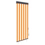 Weißes und orangefarbenes Außenrollo 60x250 cm von vidaXL, Jalousien und Jalousien - Ref: Foro24-145945, Preis: 39,88 €, Raba...