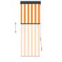 Weißes und orangefarbenes Außenrollo 60x250 cm von vidaXL, Jalousien und Jalousien - Ref: Foro24-145945, Preis: 39,88 €, Raba...