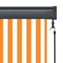 Weißes und orangefarbenes Außenrollo 60x250 cm von vidaXL, Jalousien und Jalousien - Ref: Foro24-145945, Preis: 39,34 €, Raba...