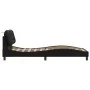 Bed frame with LED lights black synthetic leather 90x200 cm by , Beds and slatted bases - Ref: Foro24-3213906, Price: 170,88 ...