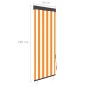 Weißes und orangefarbenes Außenrollo 60x250 cm von vidaXL, Jalousien und Jalousien - Ref: Foro24-145945, Preis: 39,88 €, Raba...