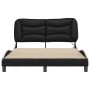 Bed frame with LED synthetic leather black white 120x200 cm by , Beds and slatted bases - Ref: Foro24-3213925, Price: 222,52 ...