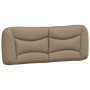 Bed frame with LED cappuccino synthetic leather 140x190 cm by , Beds and slatted bases - Ref: Foro24-3213931, Price: 227,83 €...