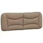 Bed frame with LED cappuccino synthetic leather 140x190 cm by , Beds and slatted bases - Ref: Foro24-3213931, Price: 228,22 €...
