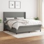 Box spring bed with dark gray fabric mattress 180x200 cm by vidaXL, Beds and slatted bases - Ref: Foro24-3131290, Price: 655,...
