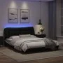 Bettgestell mit LED-Licht PE-Leder schwarz weiß 160x200 cm von , Betten und Lattenroste - Ref: Foro24-3213946, Preis: 252,83 ...