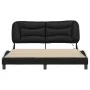 Bettgestell mit LED-Licht PE-Leder schwarz weiß 160x200 cm von , Betten und Lattenroste - Ref: Foro24-3213946, Preis: 252,83 ...