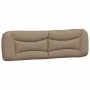 Estructura de cama con luz LED cuero PE capuchino 180x200 cm de , Camas y somieres - Ref: Foro24-3213952, Precio: 266,01 €, D...