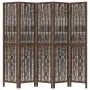 5-teiliges Trennsieb aus dunkelbraunem Paulownia-Holz von , Raumteiler - Ref: Foro24-358662, Preis: 112,77 €, Rabatt: %