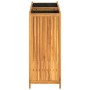 Planter with solid acacia wood lining 84x42x100 cm by , Pots and planters - Ref: Foro24-366439, Price: 149,37 €, Discount: %