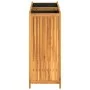 Planter with solid acacia wood lining 84x42x100 cm by , Pots and planters - Ref: Foro24-366439, Price: 163,58 €, Discount: %